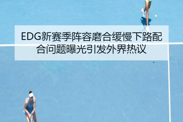 EDG新赛季阵容磨合缓慢下路配合问题曝光引发外界热议